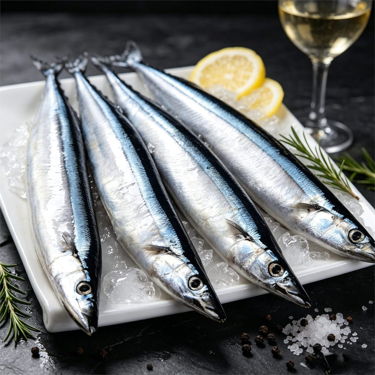Frozen Whole Pacific Saury (Cololabis Saira) 1kg